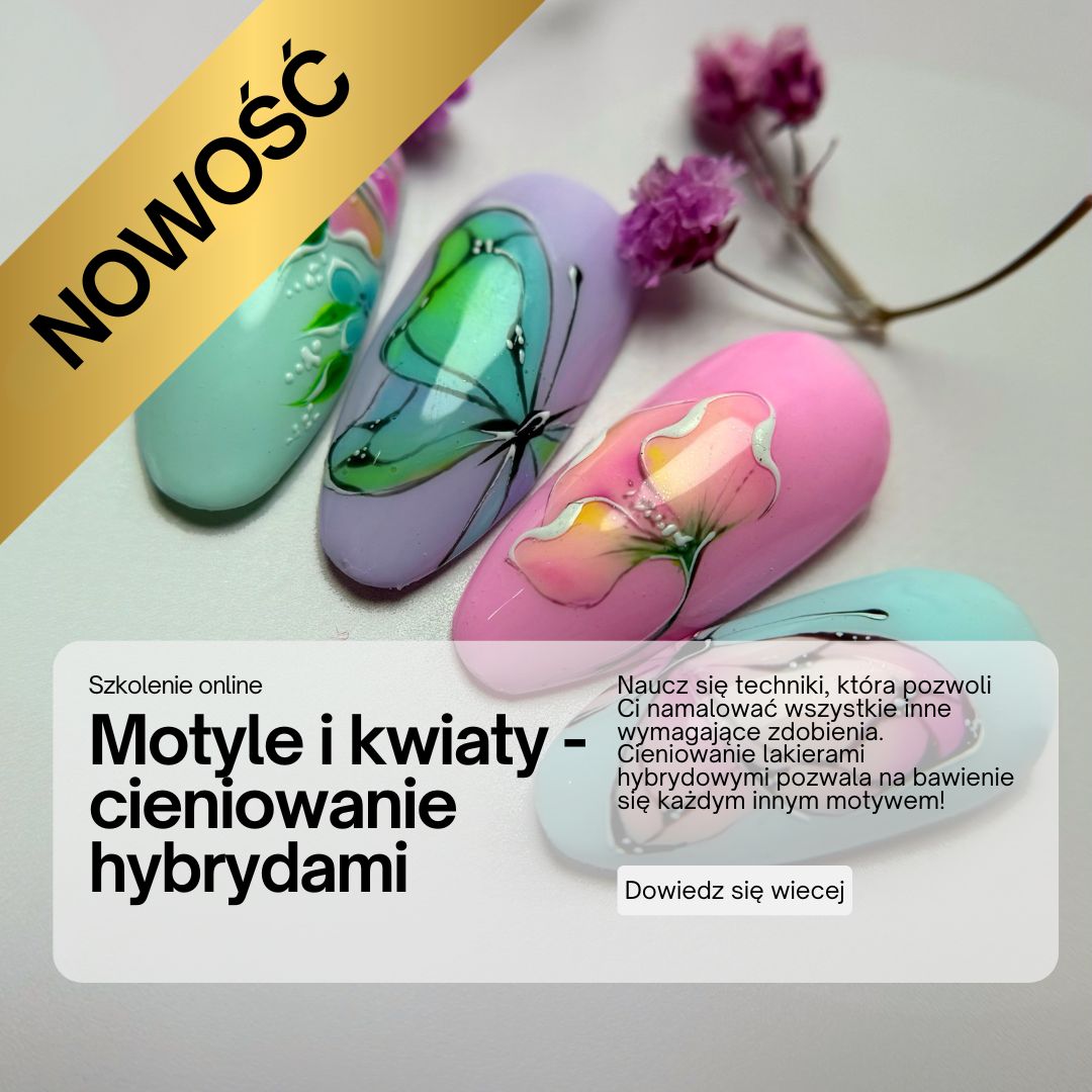 Motyle i kwiaty – technika cieniowania hybrydami